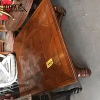 Vierkante houten salontafel – kavel bij BOPA Auctions, Hooglede