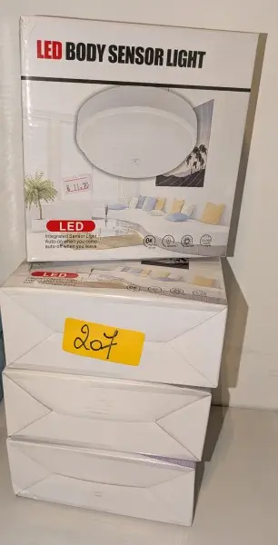 4 LED-bewegingssensorlampen van 15 W – kavel bij Auctionline, Anderlecht