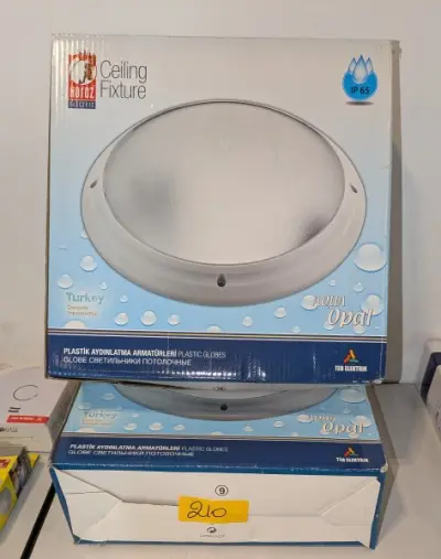 2 lichtgevende bollen voor de badkamer – kavel bij Auctionline, Anderlecht