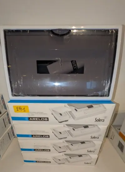 5 zekeringkasten met 18 modules van ARELOS SOLERA – kavel bij Auctionline, Anderlecht