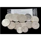 Kavel diverse zilveren munten waaronder 5 Rijksdaalders 1959, 1960, 1961, 2 maal 1964 en 1966, 2 maal zilveren 10 Gulden, 1970 en 1973 en 50 Gulden… – kavel bij Veilinghuis Derksen
