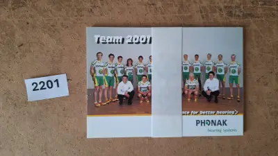Ploegkaarten Phonak Hearing Systems Team 2001 - Phonak – kavel bij Goeiendeal