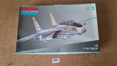 Monogram modelbouwdoos F-14A Tomcat gevechtsvliegtuig op schaal 1:48 – kavel bij Goeiendeal