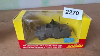 Solido schaalmodel militaire pantserwagen (40 jaar D-Day) – kavel bij Goeiendeal
