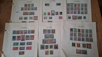 Verzameling historische postzegels uit Duitsland (DDR) op albumbladen – kavel bij Goeiendeal