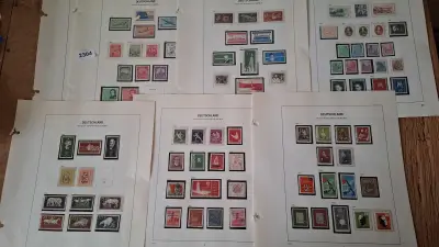 Verzameling historische postzegels uit Duitsland (DDR) op albumbladen – kavel bij Goeiendeal