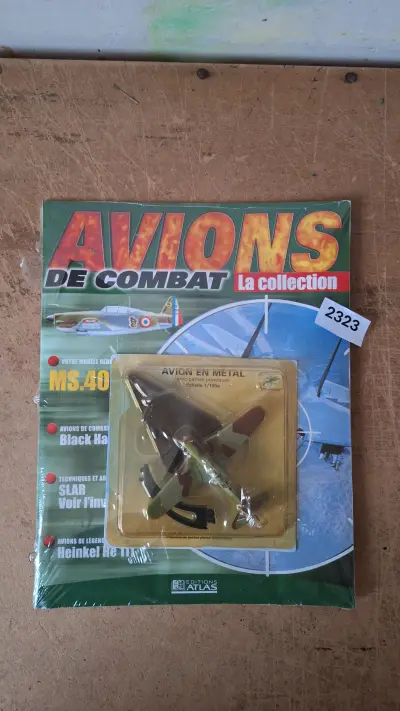 Editions Atlas miniatuurmodel Frans jachtvliegtuig Morane-Saulnier MS.406 met begeleidend tijdschrift – kavel bij Goeiendeal
