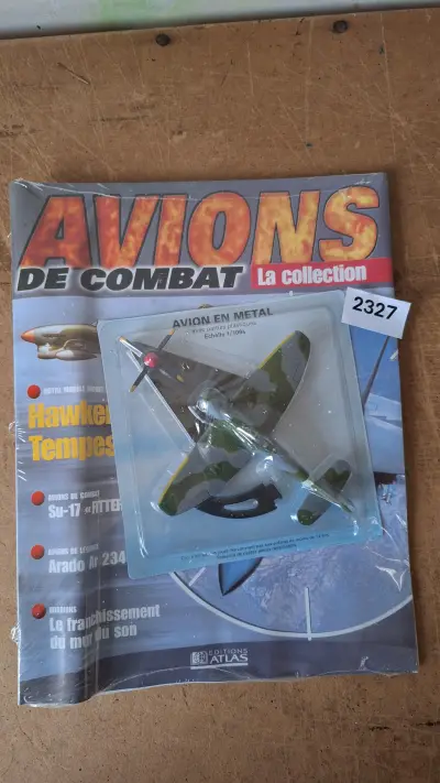 Editions Atlas miniatuurmodel Brits jachtvliegtuig Hawker Tempest met begeleidend tijdschrift – kavel bij Goeiendeal