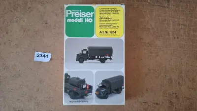 Preiser 1264, Landebasiskraftwagen Mercedes-Benz LA 911/42 Bundesgrenzschutz BGS – kavel bij Goeiendeal