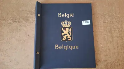 Postzegelalbum, België/Belgique Davo Album emt vnl lege bladen,enkele met postzegels – kavel bij Goeiendeal