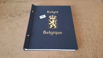 Postzegelalbum, België/Belgique Davo Album emt vnl lege bladen,enkele met postzegels – kavel bij Goeiendeal