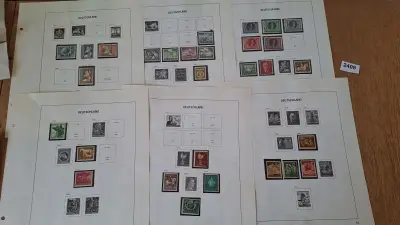 Duitse postzegels, Diverse historische postzegels op 6 albumbladen – kavel bij Goeiendeal