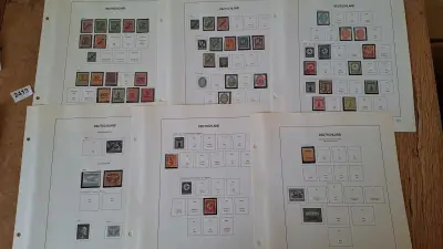 Duitse postzegels, Diverse historische postzegels op 6 albumbladen – kavel bij Goeiendeal