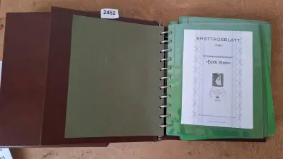 Postzegelalbum, Ersttagsblatt Duitsland ringband met inhoud – kavel bij Goeiendeal