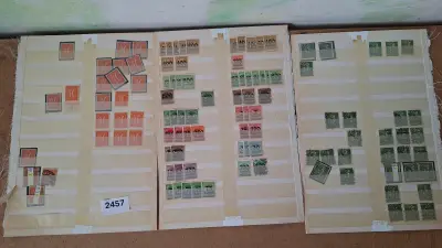 Duitse postzegels, Grote verzameling historische postzegels op 3 insteekbladen – kavel bij Goeiendeal