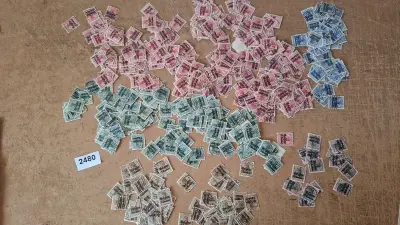 Belgische postzegels, Grote partij diverse postzegels met overdruk en bezettingszegels – kavel bij Goeiendeal
