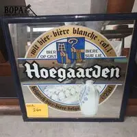 Reclame spiegel Hoegaarden – kavel bij BOPA Auctions, Tielt