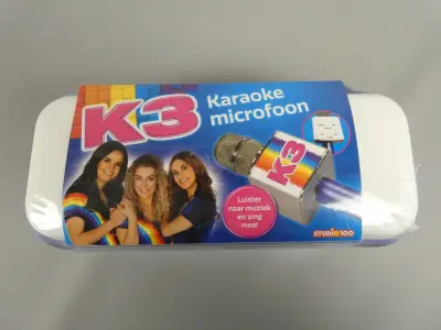 K3 karaoke microfoon – kavel bij De Kringwinkel, Diest