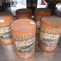 Koffieblikken Veurne. 5 stuks – kavel bij BOPA Auctions, Tielt