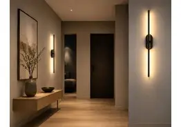 2 x LED Wandlamp 10W – 4200K Neutraal Wit - Zwart – IP20 – SALDA-10 – kavel bij Desvo Veilingen, Be