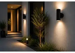 4 x Buiten Wandlamp Up & Down – 2xGU10 – Zwart – IP44 – MANOLYA-2 – kavel bij Desvo Veilingen, Be