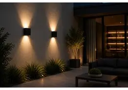 6 x LED Buiten Wandlamp – 4W – 4200K Neutraal Wit - Zwart – IP65 – SEKOYA – kavel bij Desvo Veilingen, Be