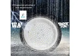 8 x LED Highbay UFO – 250W – 6500K Koud Wit – IP65 – AGREE-250 – kavel bij Desvo Veilingen