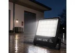 4 x LED Floodlight 300W – 6400K Koud Wit - Zwart – IP65 – BORNEO-300 – kavel bij Desvo Veilingen
