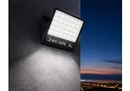 2 x LED Floodlight 400W – 6400K Koud Wit - Zwart – IP65 – BORNEO-400 – kavel bij Desvo Veilingen