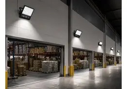 2 x LED Floodlight 600W – 6400K Koud Wit - Zwart – IP65 – BORNEO-600 – kavel bij Desvo Veilingen