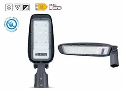 10 x LED Straatlamp 30W – 6400K Koud Wit - Grijs – IP65 – FLORIDA-30 – kavel bij Desvo Veilingen