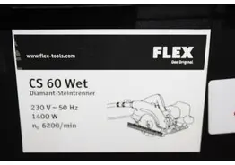 Flex CS 60 steenzaag – kavel bij Desvo Veilingen, Ruddervoorde Powertools- Solar - Bouwmac