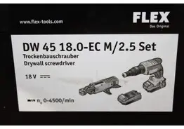 Flex Set Accu-schroefautomaat – kavel bij Desvo Veilingen, Ruddervoorde Powertools- Solar - Bouwmac