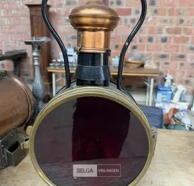 Vintage spoorweglantaarn – kavel bij Belga Veilingen, Zonhoven