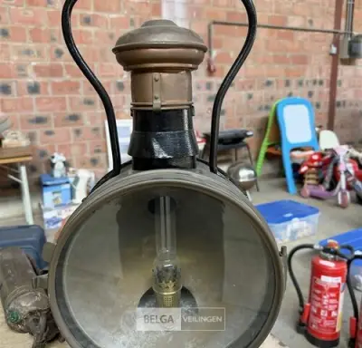 Vintage spoorweglantaarn – kavel bij Belga Veilingen, Zonhoven