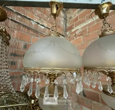 Vintage hanglamp – kavel bij Belga Veilingen, Zonhoven