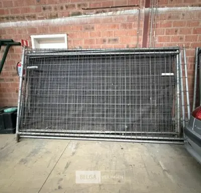 13x Heras-hekken afm L350 x H200 cm – kavel bij Belga Veilingen, Zonhoven