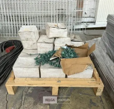 Pallet met daknagels – kavel bij Belga Veilingen, Zonhoven
