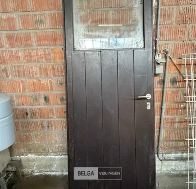 Deur met glazen ruitje – kavel bij Belga Veilingen, Zonhoven