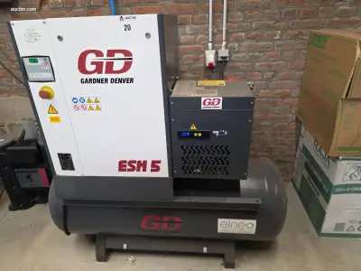 Schroefcompressor Gardner Denver ESM5 EDT-9CMP – kavel bij Auctim, Fexhe Le Haut Clocher