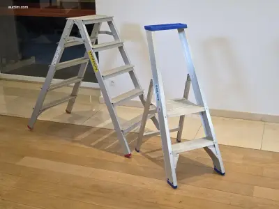 (2x) Alu trapladder Solide, Perfecty – kavel bij Auctim, Fexhe Le Haut Clocher