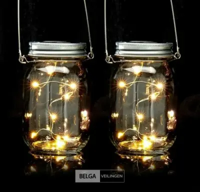 Zonenergie hanglampen – kavel bij Belga Veilingen, Balen