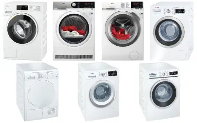Set van 16 wasmachines en wasdrogers - Gereviseerd B – kavel bij Stocklear
