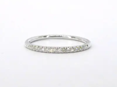 Witgouden ring met diamanten – kavel bij Onlineveilingmeester
