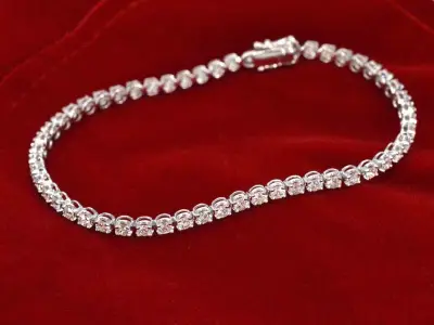 Tennisarmband met 3.00 carat diamanten – kavel bij Onlineveilingmeester