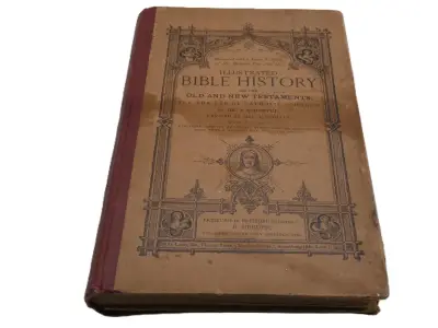 Illustrated Bible History (1900) – kavel bij De Kringwinkel, Diest