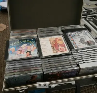 Flightcase met CD's – kavel bij Belga Veilingen, Retie