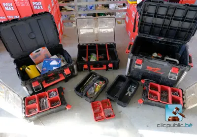 Set gereedschapskisten met inhoud – kavel bij Clicpublic, Rhisnes