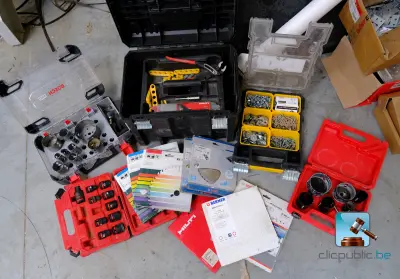 Set gereedschapskisten met inhoud – kavel bij Clicpublic, Rhisnes