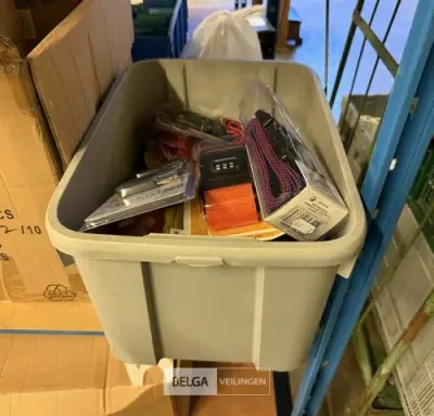 Bak met kofferbanden (10x) – kavel bij Belga Veilingen